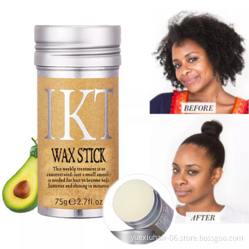 Custom Private Label Hair Mini Edge Wax Glue Stick with Scent for Wigs Strong Hold Waxing Sticks for Hair